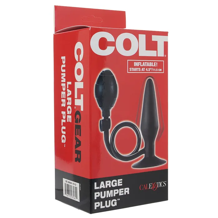 CalExotics Anal Colt Large Silicone Pumper Plug in Black