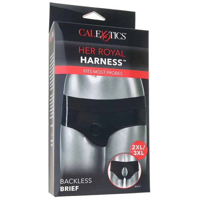 CalExotics Female Sex Toys Her Royal Harness Backless Brief in 2X3X CalExotics Female Sex Toys Her Royal Harness Backless Brief in 2X3X