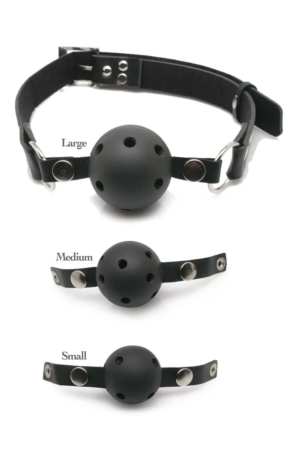 Pipedream Products Fetish Fantasy Series Ball Gag Training System Adjustable Leather Straps 3 Sizes Free Love Mask Male Sex Toys