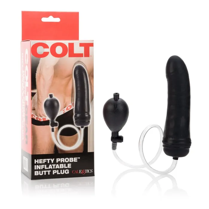 Colt Hefty Probe Inflantatable Butt Plug Black CalExotics Anal Colt Hefty Probe Inflantatable Butt Plug Black CalExotics Anal
