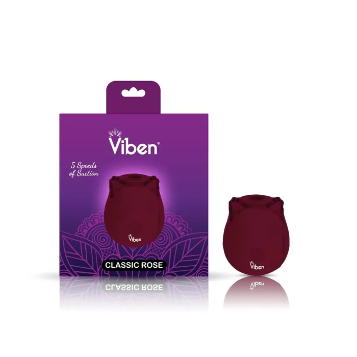 Classic Rose Ruby Handheld Rose Clitoral and Nipple Stimulator Viben Vibrators Classic Rose Ruby Handheld Rose Clitoral and Nipple Stimulator Viben Vibrators