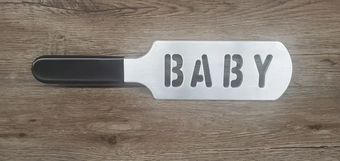 Vibrators Ballisticmetal Wholesale BABY Cutout Aluminum Paddle Impact Device Spanking Slapper Vibrators Ballisticmetal Wholesale BABY Cutout Aluminum Paddle Impact Device Spanking Slapper