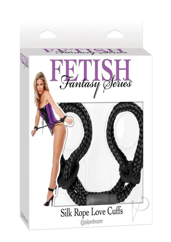 Anal Fetish Fantasy Series Ff Silk Rope Love Cuffs Black Anal Fetish Fantasy Series Ff Silk Rope Love Cuffs Black