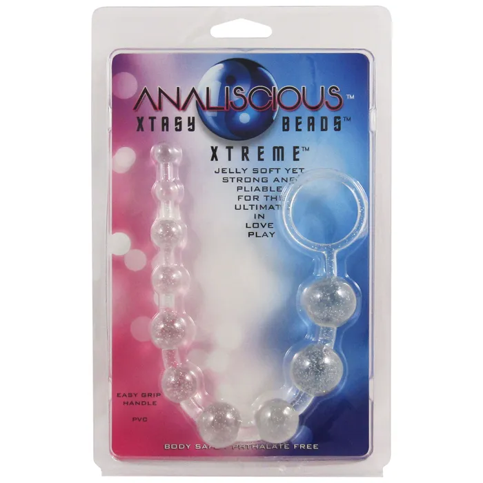 Castle Megastore Male Sex Toys Analiscious Glitter Anal Beads