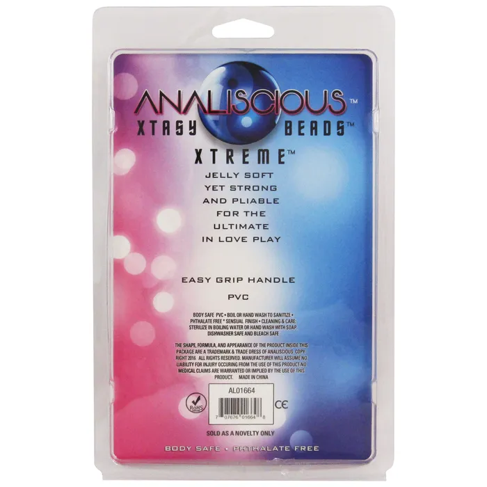 Castle Megastore Male Sex Toys Analiscious Glitter Anal Beads