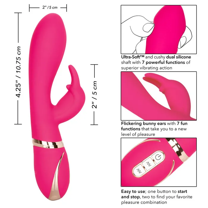 Female Sex Toys California Exotics Jack Rabbit Signature Silicone UltraSoft Rabbit