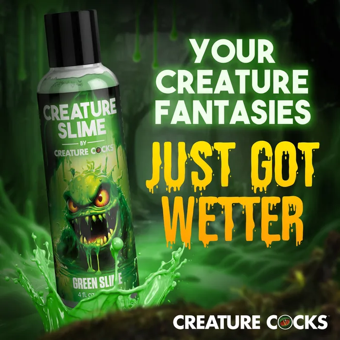 Lubricants Creature Cocks Green Creature Slime WaterBased Lubricant