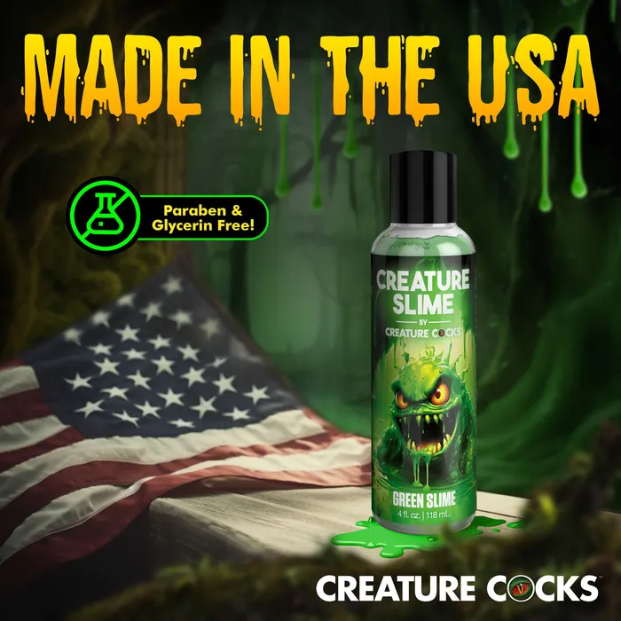 Lubricants Creature Cocks Green Creature Slime WaterBased Lubricant