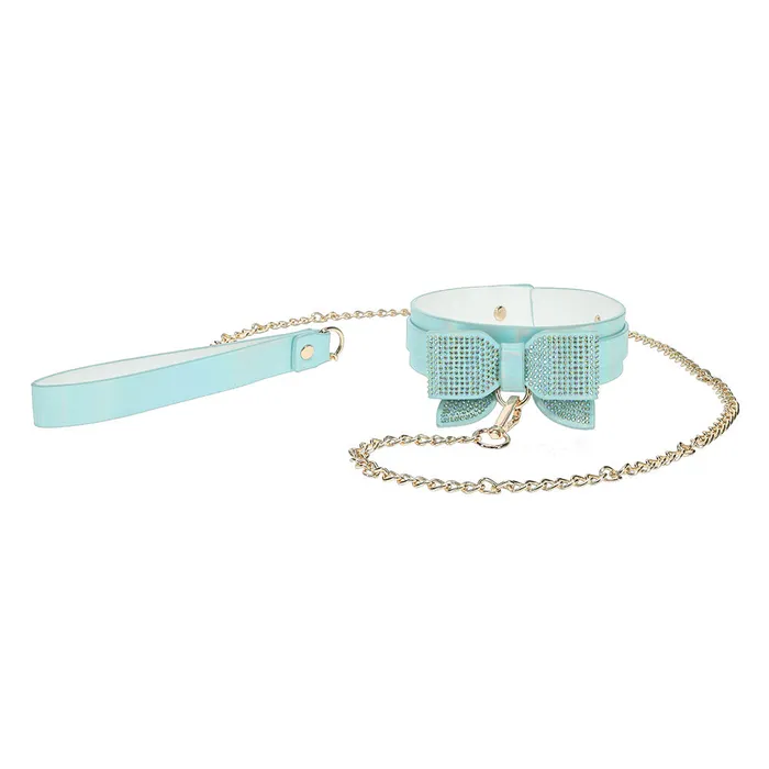 Ouch Paris Crystal Bow Holographic Faux Leather Collar Leash Shots Media Couples Ouch Paris Crystal Bow Holographic Faux Leather Collar Leash Shots Media Couples