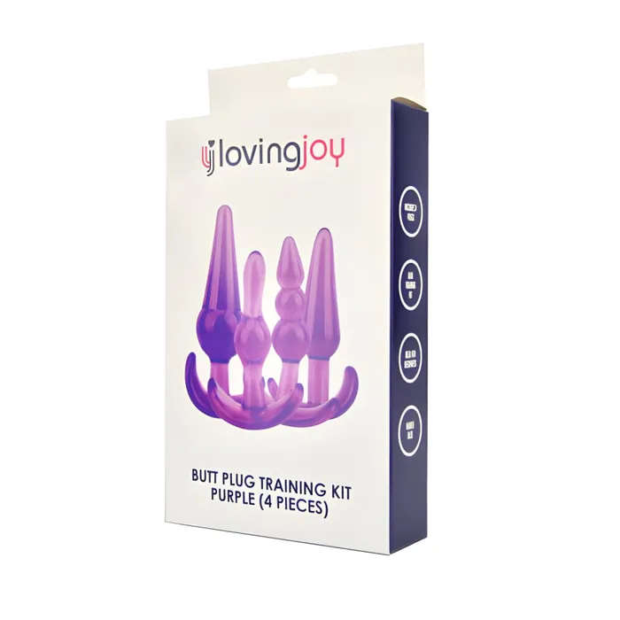 Anal Loving Joy Loving Joy Butt Plug Training Kit Purple