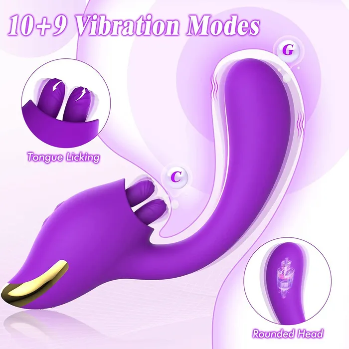 Domlust Female Sex Toys Double End G Spot Clit Clamps Stimulator Vibrating Anal Dildo Clitoral Female Sex Toys