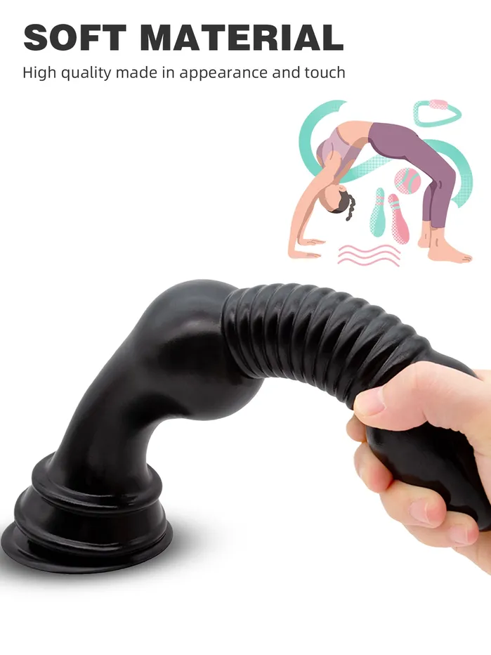 Domlust Large Threads Anal Dildos 118inch Huge Black Dildos Sex Toys for Women Men Anal