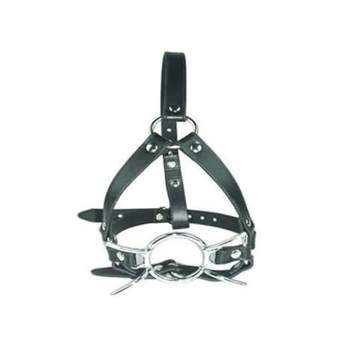 eprolo Metal Gag Leather Head Harness Female Sex Toys