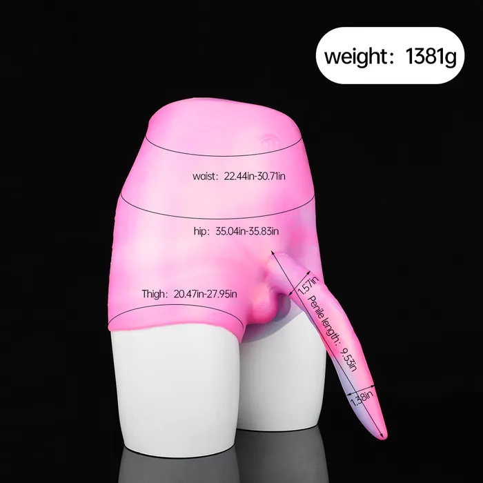 High Waisted Wearable Dildo Pants Strap On Deer Whip Fantasy Dildos Pegging Sexuality Domlust Female Sex Toys