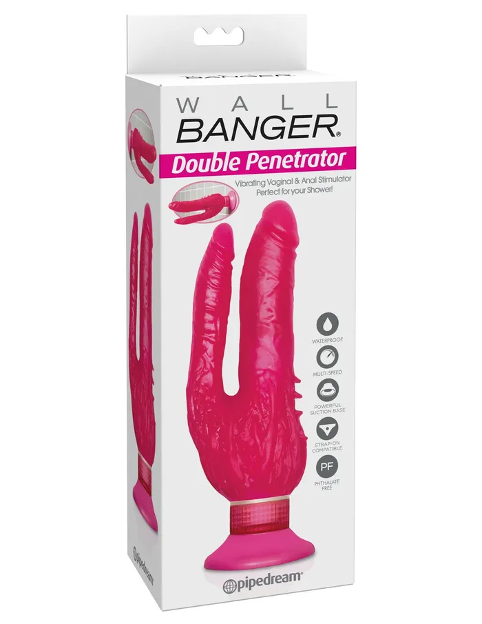 Pipedream Female Sex Toys Waterproof Wall Bangers Double Penetrator