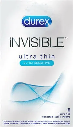 Sale Enhancers Durex Invisible 8 Pack