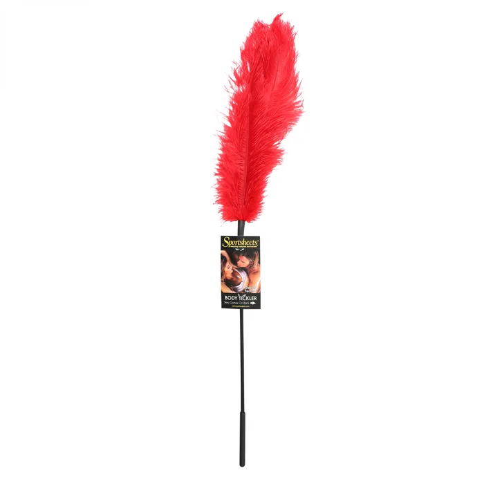 Sportsheets Vibrators Ostrich Tickler Red