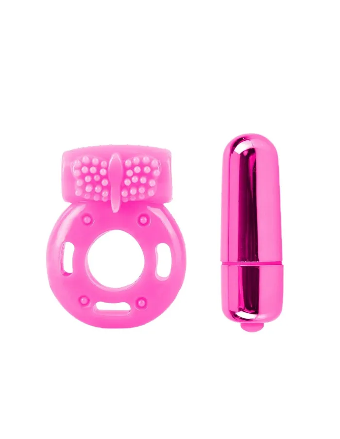 Vibrators Pipedream Neon Vibrating Couples Kit Pink