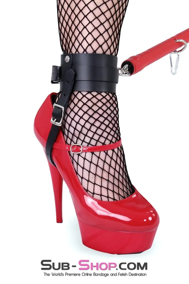 2215M Spread Em Red Wrapped Spreader Bar with 4 Spring Snap Connectors Moonwell Vibrators