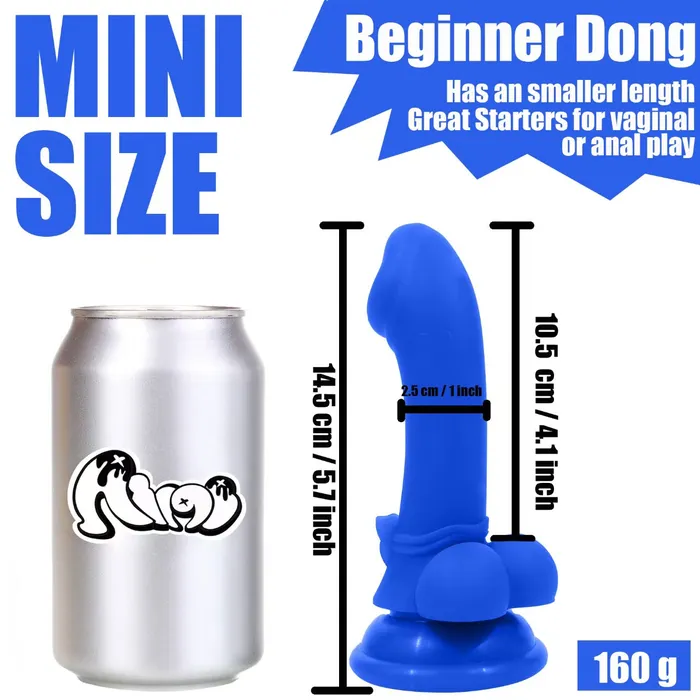 5 Inch Blue Cute Dildo For Beginners Anal