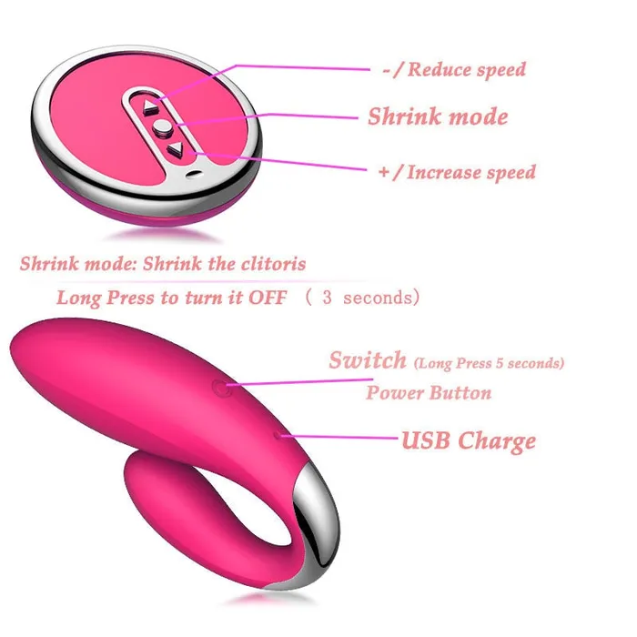 8 Modes Remote Control Silicone Vagina Flirting Massager Vibrator Weadultshop Female Sex Toys