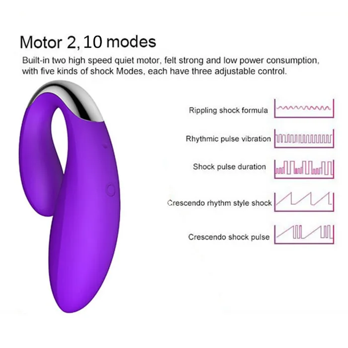 8 Modes Remote Control Silicone Vagina Flirting Massager Vibrator Weadultshop Female Sex Toys