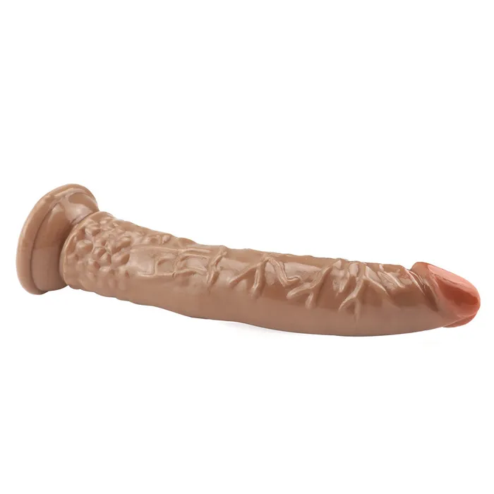 Anal 8 Inch small straight brown dildo 