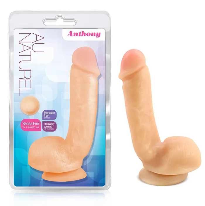 Anthony RealFeel Suction Cup Dildo for Fun Adventures Blush Novelties Dildos