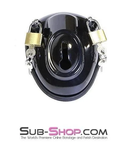 Aria Male Sex Toys 7319AR Balls All Black Locking Cock Ball Chastity Cup Set Aria Male Sex Toys 7319AR Balls All Black Locking Cock Ball Chastity Cup Set