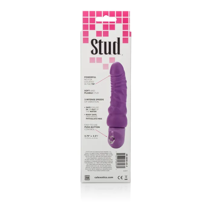 Calexotics Female Sex Toys Title Waterproof Vibrating Dong with MultiSpeed Settings and BodySafe Design
