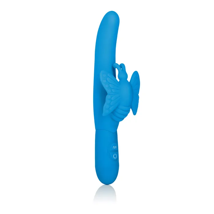 Calexotics Fluttering Butterfly Silicone Vibrator Dual Motors 10 Vibration Functions Vibrators