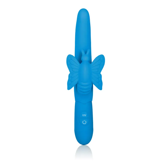 Calexotics Fluttering Butterfly Silicone Vibrator Dual Motors 10 Vibration Functions Vibrators