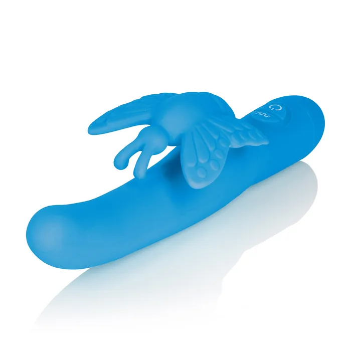 Calexotics Fluttering Butterfly Silicone Vibrator Dual Motors 10 Vibration Functions Vibrators