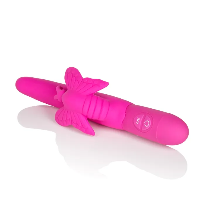 Calexotics Fluttering Butterfly Silicone Vibrator Dual Motors 10 Vibration Functions Vibrators