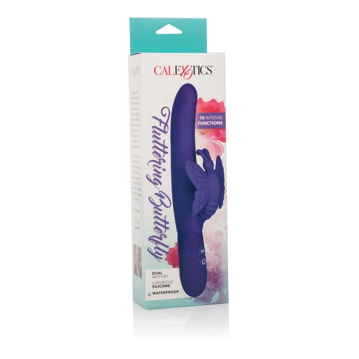 Calexotics Fluttering Butterfly Silicone Vibrator Dual Motors 10 Vibration Functions Vibrators