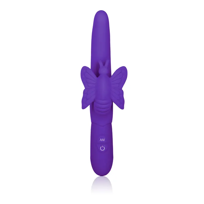 Calexotics Fluttering Butterfly Silicone Vibrator Dual Motors 10 Vibration Functions Vibrators