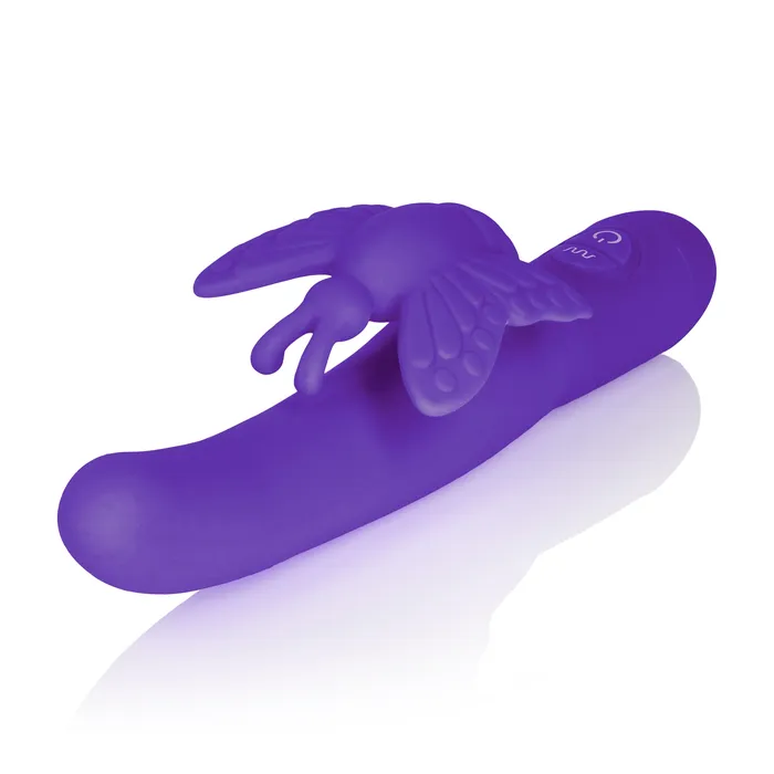 Calexotics Fluttering Butterfly Silicone Vibrator Dual Motors 10 Vibration Functions Vibrators