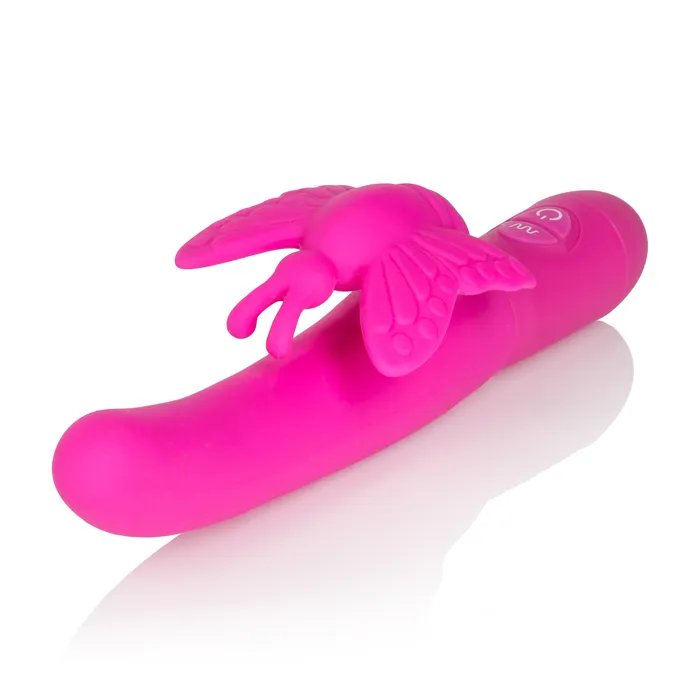 Calexotics Fluttering Butterfly Silicone Vibrator Dual Motors 10 Vibration Functions Vibrators