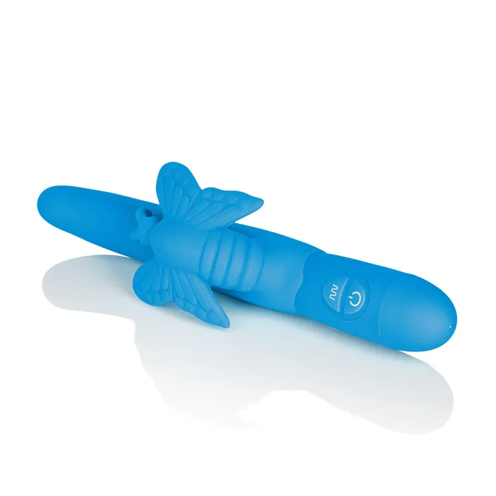 Calexotics Fluttering Butterfly Silicone Vibrator Dual Motors 10 Vibration Functions Vibrators