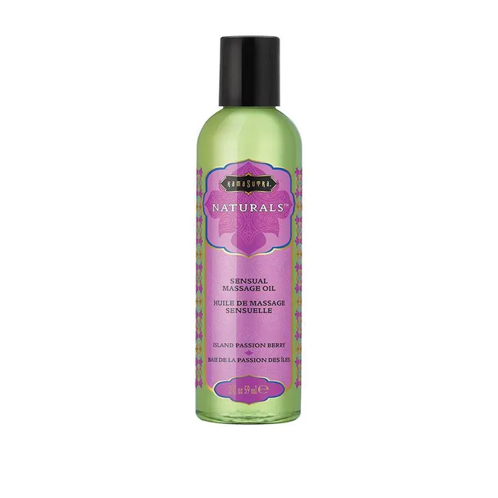 Couples Kama Sutra Naturals Massage Oil Island Passion Berry 2 Fl Oz 59 ml