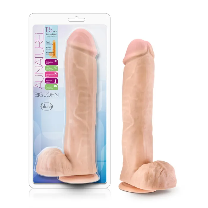 Dildos Blush Novelties Big John 115 Dual Density Dildo for Adventurous Play Dildos Blush Novelties Big John 115 Dual Density Dildo for Adventurous Play