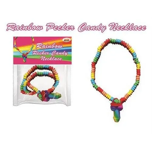 Dildos Hott Products Rainbow Pecker Candy Necklace