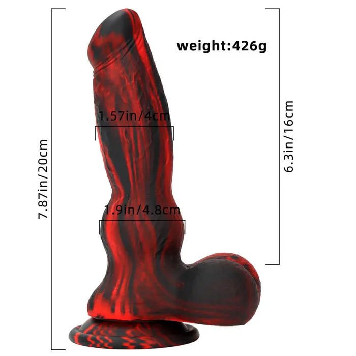 Dildos Weadultshop 787in Silicone Soft Mixed Color Dog Cock Dildo For Women Sex Anus