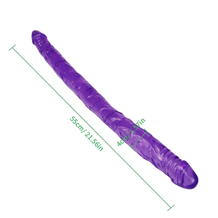 Double head 22 inch purple dildo Dildos