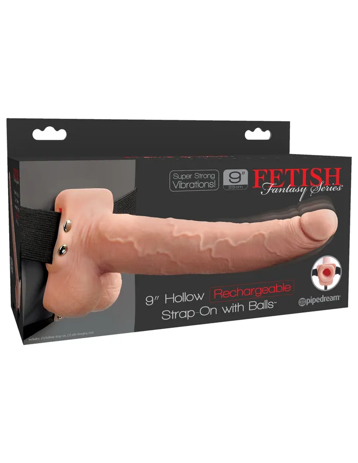 Female Sex Toys Pipedream Fetish Fantasy Series 9 Inch Hollow Rechargeable Strapon With Balls Flesh Female Sex Toys Pipedream Fetish Fantasy Series 9 Inch Hollow Rechargeable Strapon With Balls Flesh