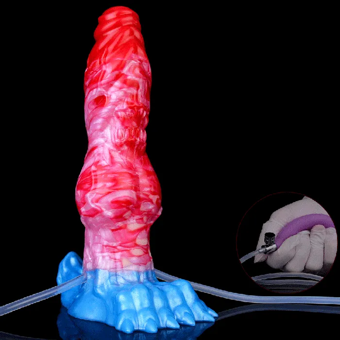 mysite Monster knot inflatable ejaculation dildo Female Sex Toys